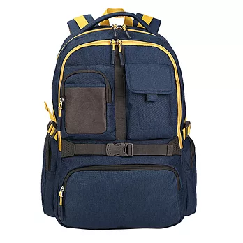 CARANY卡拉羊 17吋電腦休閒雙肩包 後背包 58-0023藏青