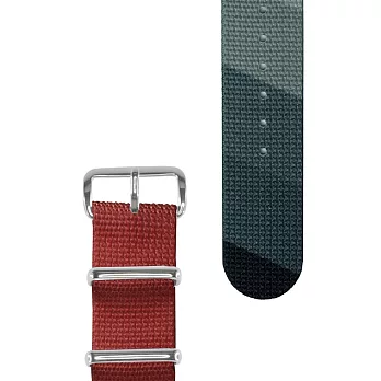 HYPERGRAND軍用錶帶 - 22mm - PULSE RED 赤紅光影