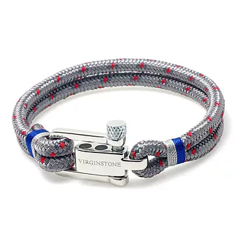 Virginstone Denmark 灰色雙層尼龍繩U-lock手鍊S灰色