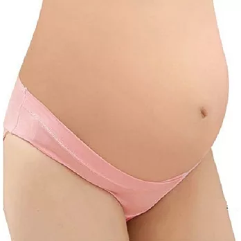 U型低腰彈性棉質托腹孕婦內褲2XL粉紅色