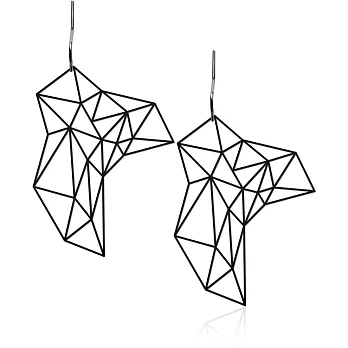 moorigin / 石頭耳環 M / 黑