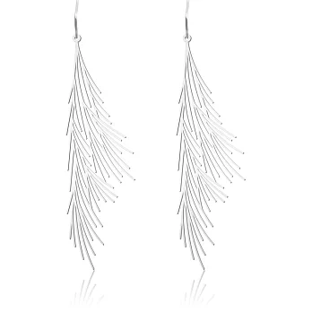moorigin / 蘆葦草耳環 M / 銀