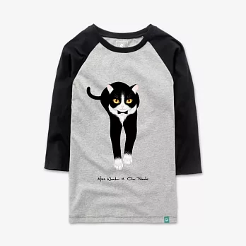 【Fandora】今日專屬執事 / 賓士貓-男女款-XS灰/黑袖