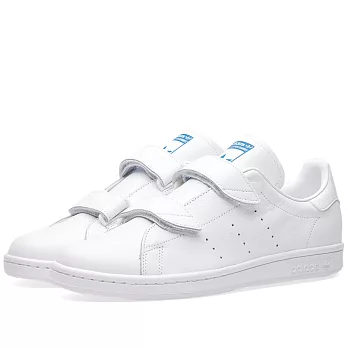 【GT Company】Adidas STAN SMITH FAST 全白魔鬼氈藍標25白色