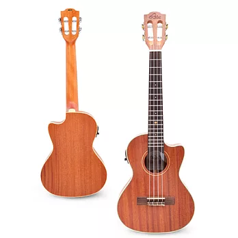 LEHO 26吋 可插電 全單板桃花心木 烏克麗麗(LHT-ASM-CE)