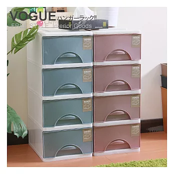 【vogue】大自然四層收納櫃附輪132L 藍色