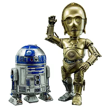 星際大戰 C-3PO & R2-D2 合金Q版可動公仔-HMF#024 代理