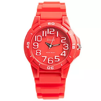Watch-123 彩色甜心 日系糖果色繽紛腕錶 (12色任選)紅色