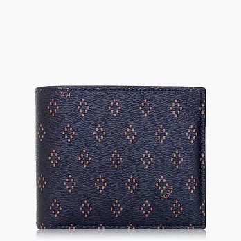 【COACH 男仕必備】皮革 / 多功能短夾_深藍