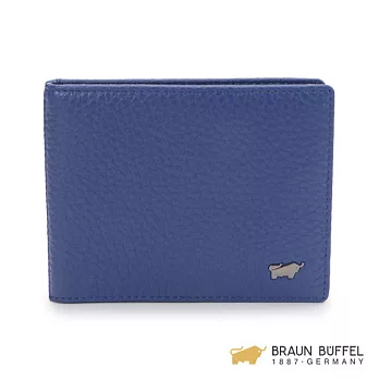 【BRAUN BUFFEL】.德國小金牛 - OSLO 奧斯陸系列零錢袋短夾 -鳶尾藍