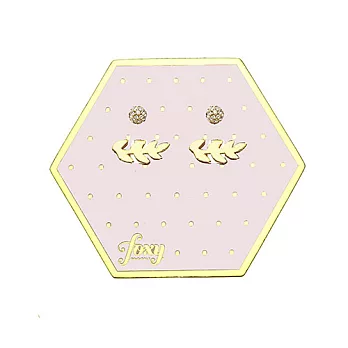 FoxyOriginals加拿大 GARDENIA梔子花水鑽金色耳環