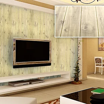 韓國3D立體DIY仿木紋壁貼.仿檜木紋壁貼_10片(杏色)