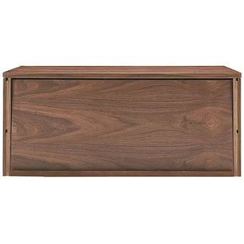 [MUJI 無印良品]SUS層架收納箱/胡桃木箱.掀蓋式