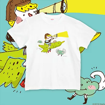 【kuroi-T】找尋自己的一片天 日本United Athle純棉柔感 中性T恤S-XL　S白