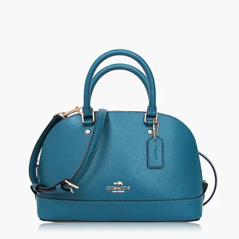 【COACH 多種背法】皮革 / 肩背 / 斜背兩用包(小款)_湖水綠
