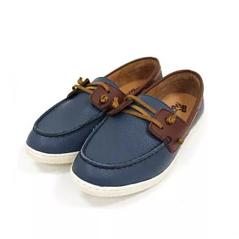 【U】montoya - 撞色牛皮休閒鞋(女款,三色可選)EUR35 - 藍色