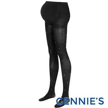 【Gennies奇妮】愛心緹花彈性褲襪