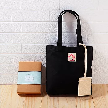 『率性貼心帆布手提包』-時尚黑(附貼心帆布卡套) /帆布包禮物