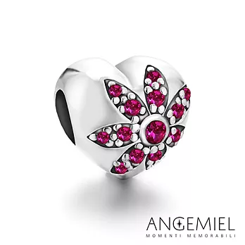 Angemiel安婕米 925純銀串珠 花心(桃紅)