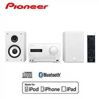 PIONEER先鋒 X-CM32BT 迷你藍芽床頭音響 iPhone/藍芽/USB 支援CD、USB、FM、藍芽