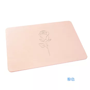 加大升級版珪藻土超吸水地墊//玫瑰款-粉