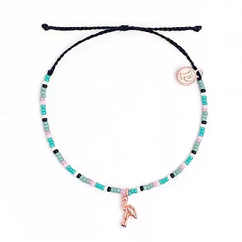 Pura Vida 美國手工 HAWAIIAN DREAM小彩珠系列 玫瑰金火烈鳥 可調式手鍊防水衝浪手繩手鍊