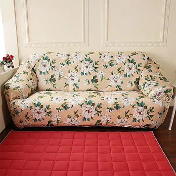 【HomeBeauty】獨家專利印花彈性沙發罩-1+2+3人-歐堡庭苑
