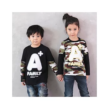 SHIBUDI彩色迷踪假2件長袖上衣親子裝童裝MIT(小孩)90迷彩衣底