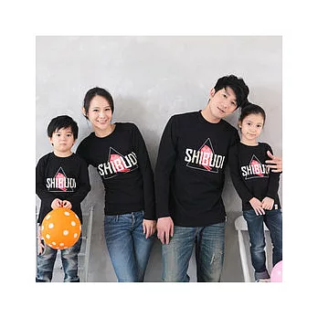 SHIBUDI極限運動長袖上衣親子裝MIT (女大人)S黑色
