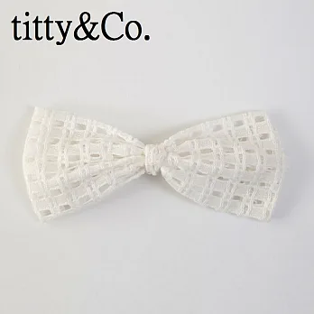 【U】titty&Co. - 氣質甜美蕾絲髮帶(二色可選) - 白色