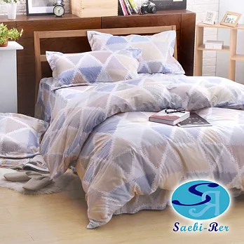 【Saebi-Rer-原韻步調】台灣製活性柔絲絨雙人六件式床罩組