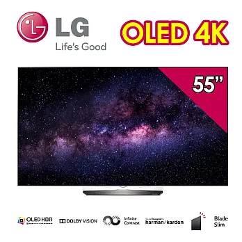 LG 55吋4K HDR OLED智慧聯網液晶電視 OLED55B6T (附基本安裝)