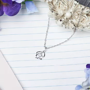 【Elite 伊麗珠寶】925純銀項鍊 輕淑女系列 - 綻放