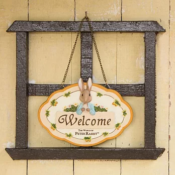 【U】Peter Rabbit 比得兔 - 比得兔梨子Welcome掛飾 - 橘色