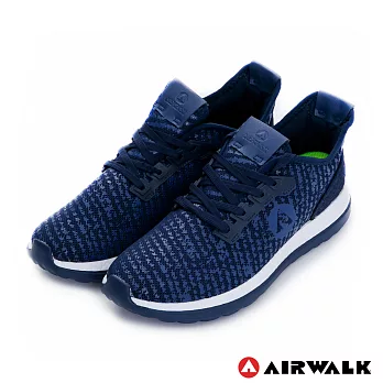 AIRWALK(男)-破冰 網眼透氣雙層大底輕量運動鞋9藍