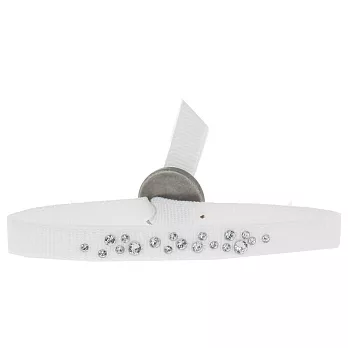 法國 Les Interchangeables 水晶絲緞手鍊 A23536(White)
