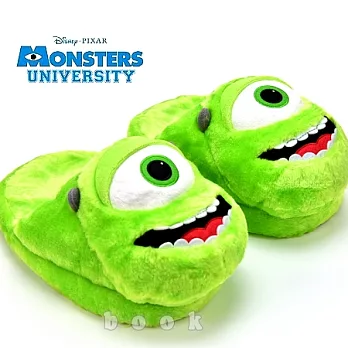 Disney．PIXAR怪獸大學【微笑大眼仔】絨毛室內拖鞋-27CM