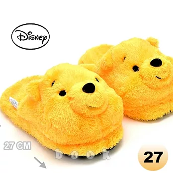 Disney【可愛維尼】絨毛室內拖鞋