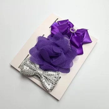 日安朵朵 / TEA PARTY 精緻髮飾禮盒組 - 紫羅蘭花園