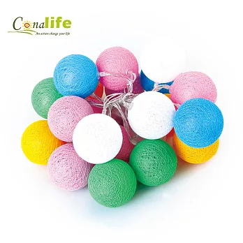 Conalife 3米多彩棉線造型燈串