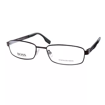 BOSS 義大利製 經典簡約 光學眼鏡 0434-E7K咖啡