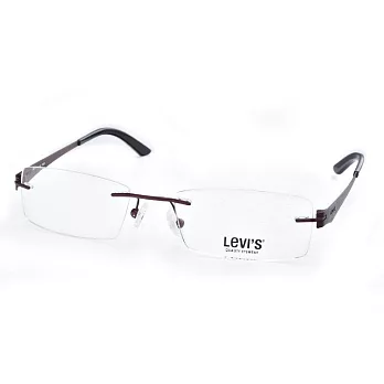 LEVIS 美式簡約精緻 輕量無框光學眼鏡 05070-RED紅