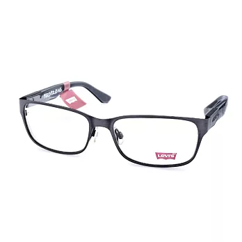 LEVIS 美式經典 金屬質感 格紋鏡腳設計 光學眼鏡 5124灰