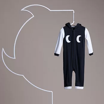 bbc小精靈連身衣｜100%有機棉75黑