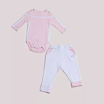 【嬰幼兒禮盒組】bbc禮盒組｜100%有機棉80粉紅