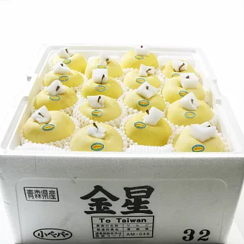 《阿洲水果》日本黃金蘋果(28-32粒隨機出貨)