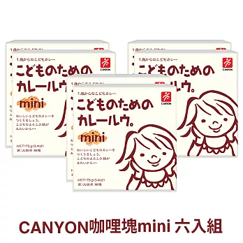 日本CANYON 兒童咖哩塊mini *ˊ6入