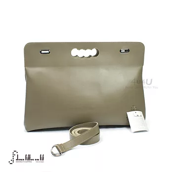 【Deux Filles en Fil法國摺疊包】SAC MARQUISE淺褐色