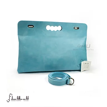 【Deux Filles en Fil法國摺疊包】SAC MARQUISE碧藍