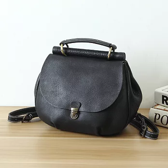 【Solomon 原創設計皮件】婅兒 書包扣手工真皮三用包 側背包